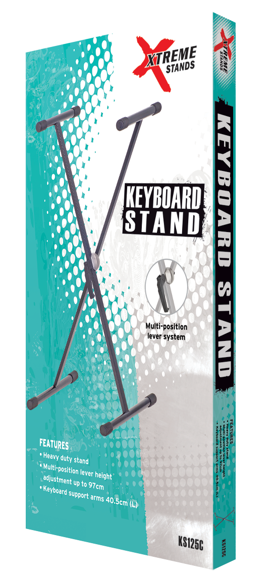 Xtreme KS125C Single Braced Heavy Duty Keyboard Stand