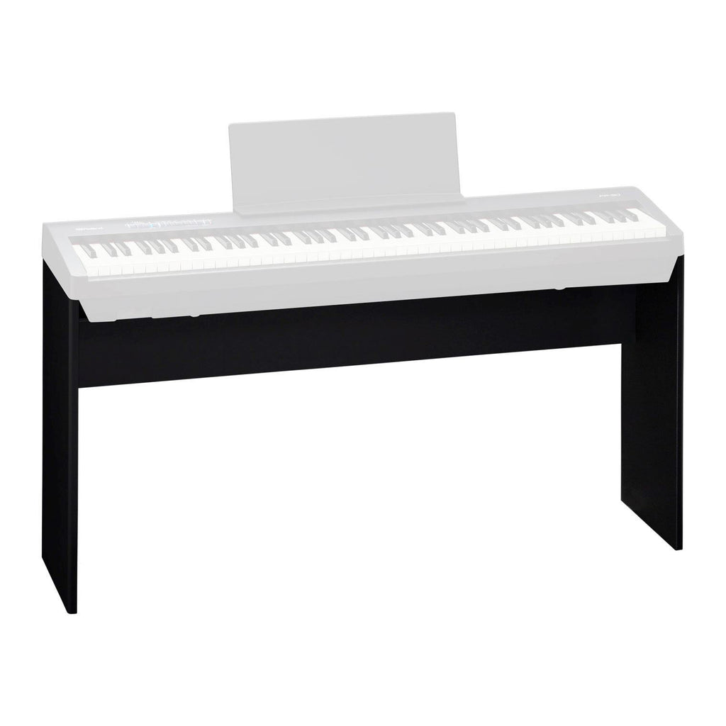 Roland KSC-70 black digital piano stand for FP-30, showcasing sturdy keyboard support and sleek black design.