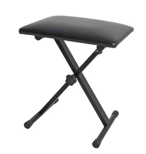 Xtreme KT139 small keyboard bench with padded seat and adjustable height, designed for comfortable piano or keyboard playing.