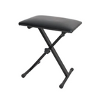 Xtreme KT139 small keyboard bench with padded seat and adjustable height for comfortable keyboard playing.