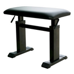 XTREME Easy-Lift Hydraulic Height-Adjustable Piano Stool - Black