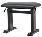 XTREME Easy-Lift Hydraulic Height-Adjustable Piano Stool - Black