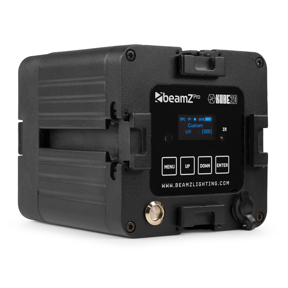 Beamz PRO KUBE20 Linkable Outdoor Battery Uplight