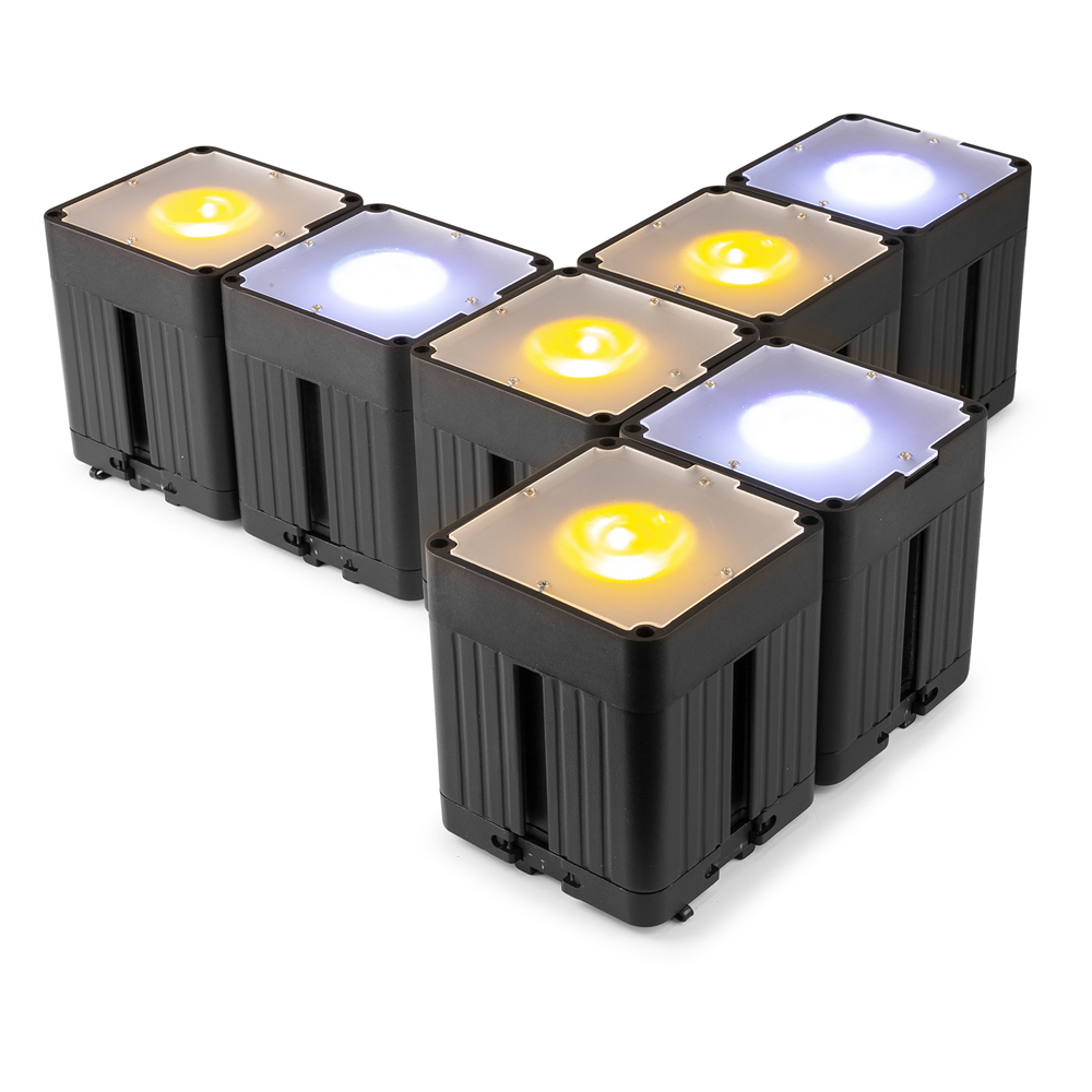 Beamz PRO KUBE20 Linkable Outdoor Battery Uplight
