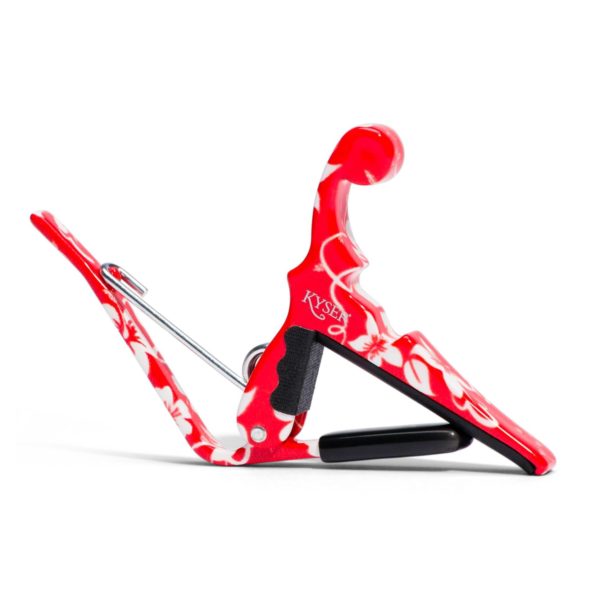 Kyser Ukulele Capo - Red Hibiscus