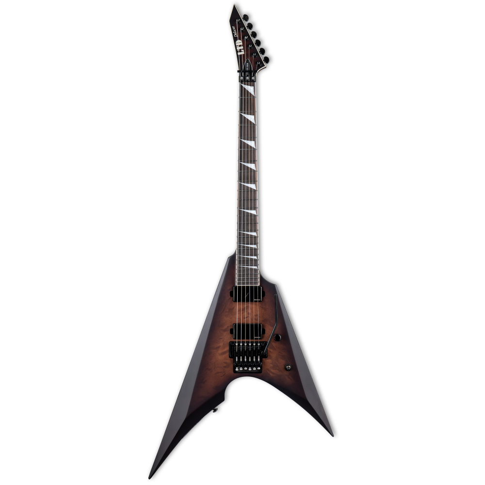 LTD Arrow 1000 Electric Guitar in Dark Brown Sunburst Satin