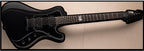 LTD Nergal Signature 6 Electric Guitar in Black Satin