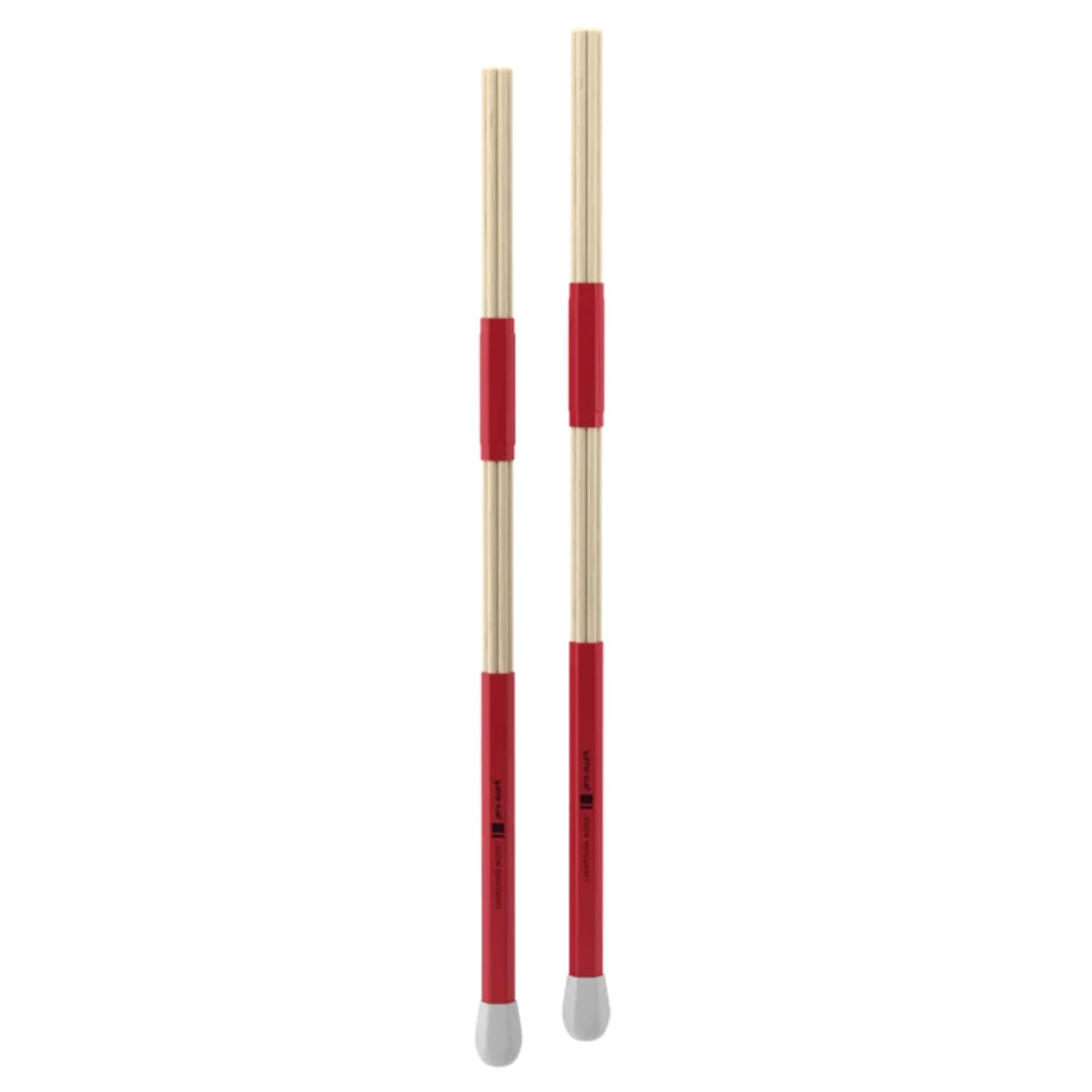 ProMark L-RODS lightning rods, multi-rod drumsticks, black and red, designed for versatile percussion playing.