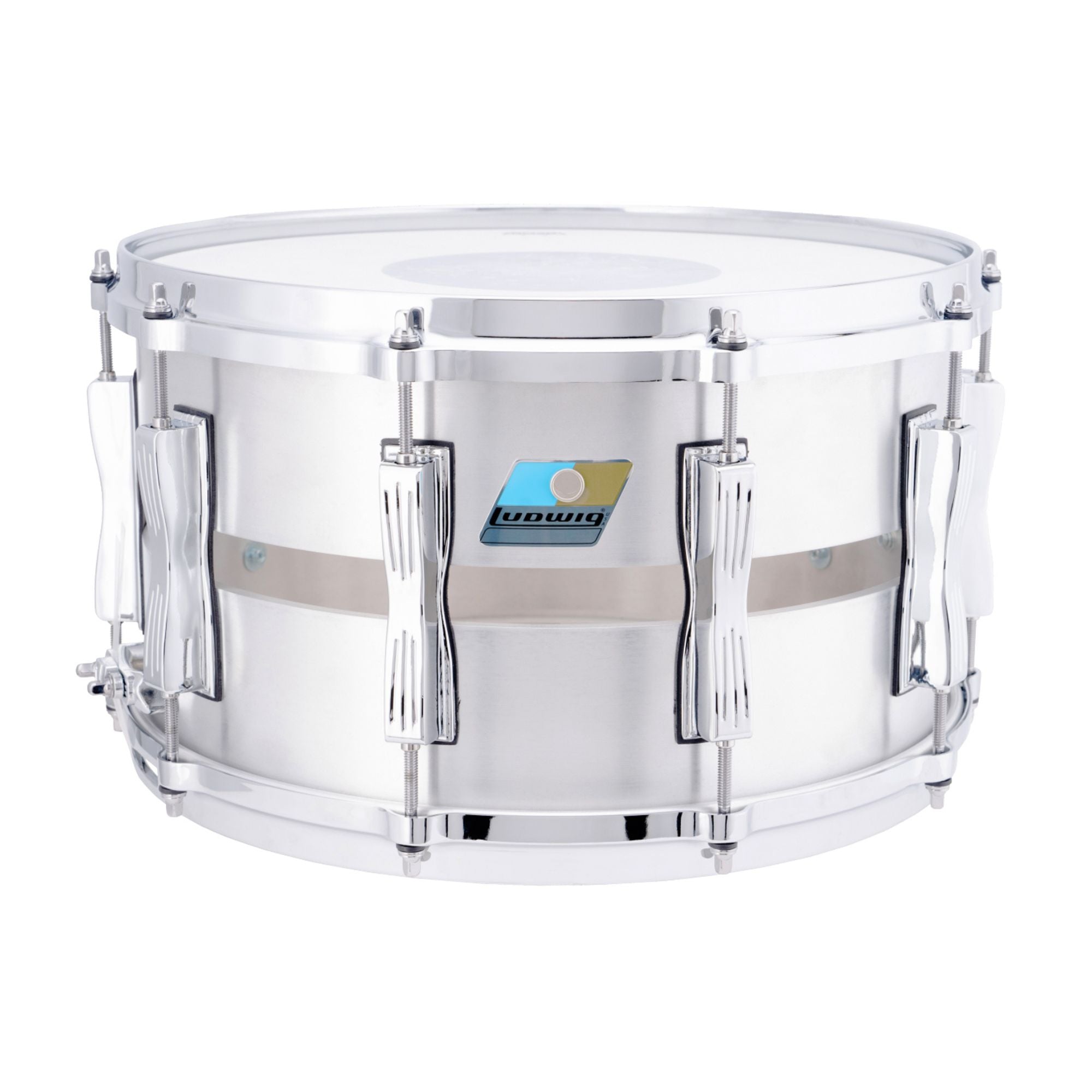 Ludwig 8 X14 Cast Aluminium Slotted Coliseum Snare Drum