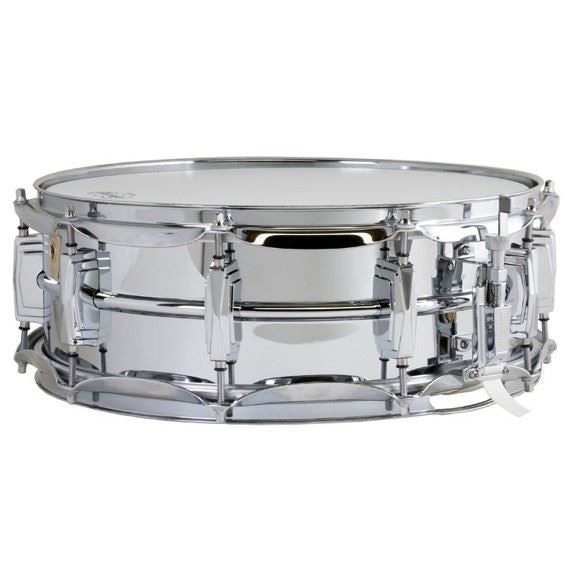 Ludwig Chrome Plated Brass Snare Drum 5x14 Smooth Shell with Imperial Lugs