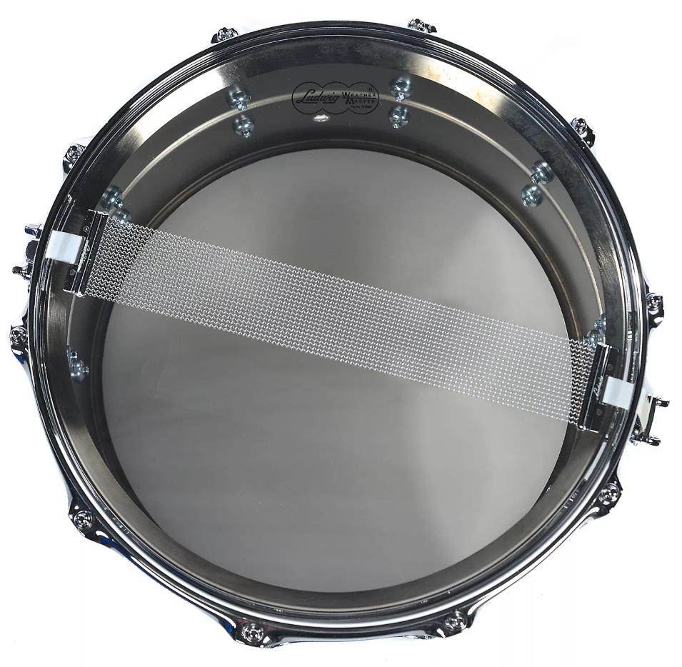 Ludwig Black Beauty Brass Snare Drum 8x14 Smooth Shell with Imperial Lugs