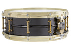 Ludwig Black Beauty Snare Drum 5x14 Brass Tube Lugs with P86 & Die Cast Hoops