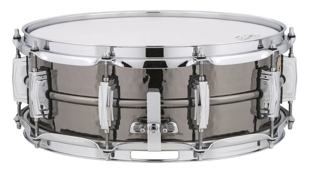 Ludwig Black Beauty Brass Snare Drum 5x14 Hammered Shell with Imperial Lugs
