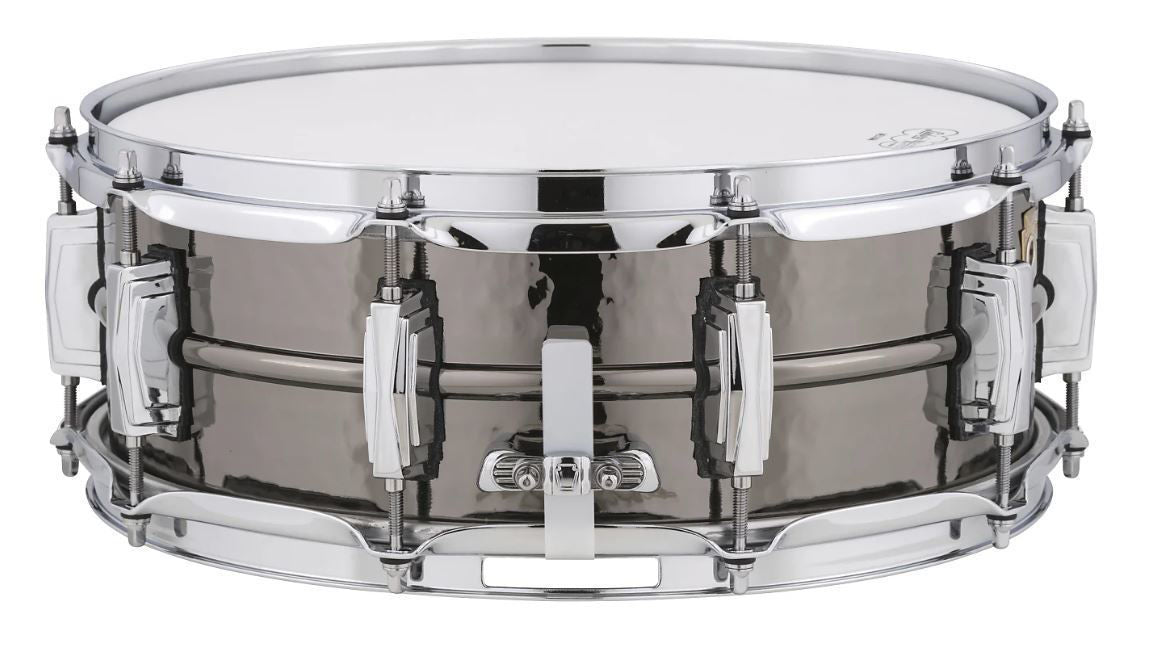 Ludwig Black Beauty Brass Snare Drum 5x14 Hammered Shell with Imperial Lugs