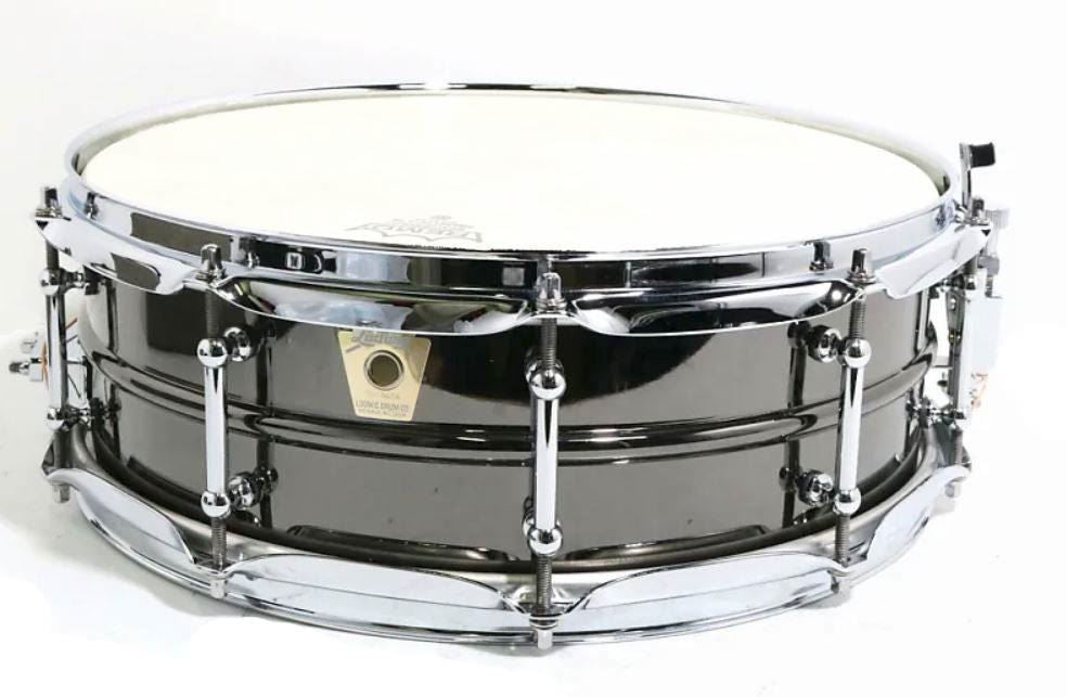 Ludwig Black Beauty Brass Snare Drum 5x14 Smooth Shell with Tube Lugs