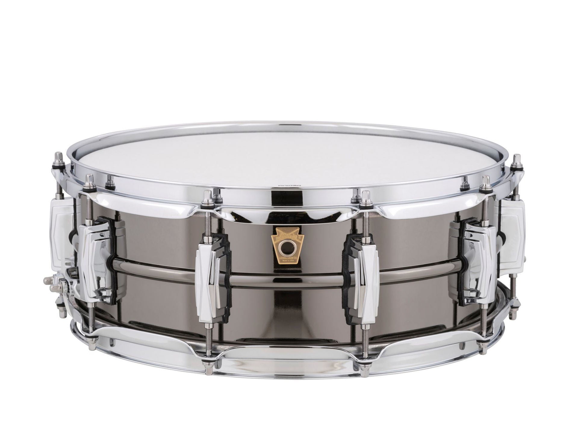 Ludwig Black Beauty Brass Snare Drum 5x14 Smooth Shell with Imperial Lugs