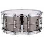 Ludwig Black Beauty Brass Snare Drum 6.5x14 Hammered Shell with Tube Lugs