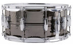 Ludwig Black Beauty Brass Snare Drum 6.5x14 Hammered Shell with Imperial Lugs