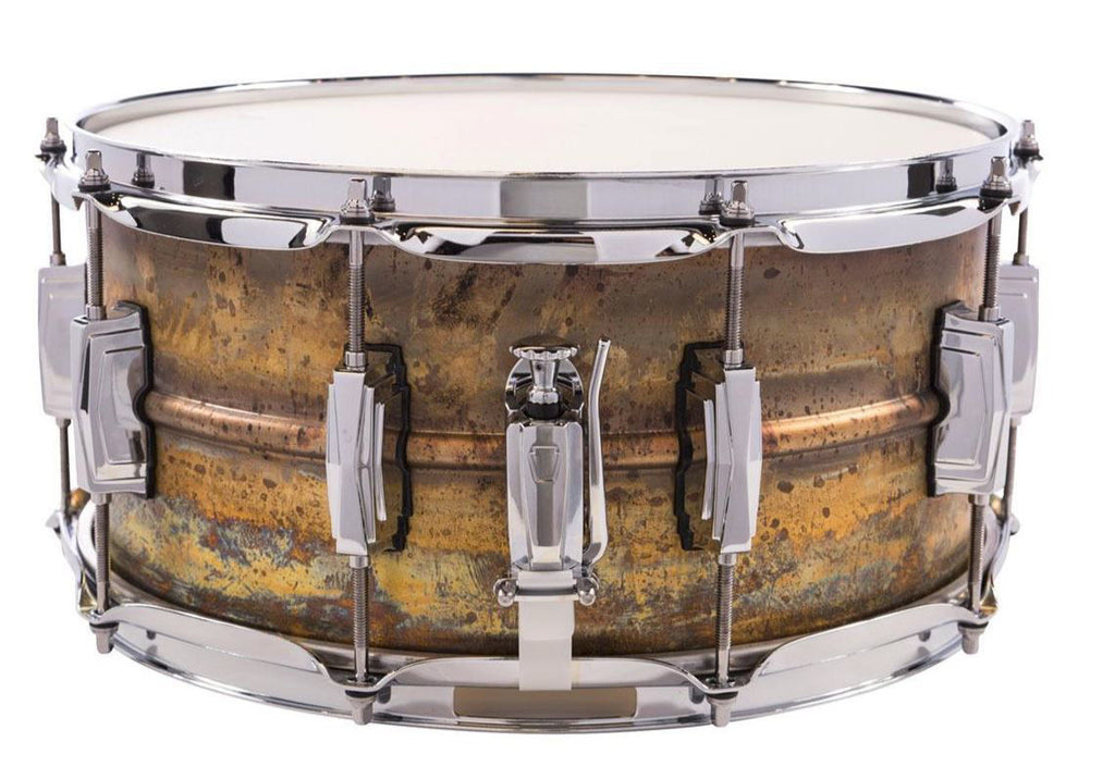 Ludwig Raw Brass Phonic Snare Drum 6.5 x14 Raw Brass Shell Imperial Lugs