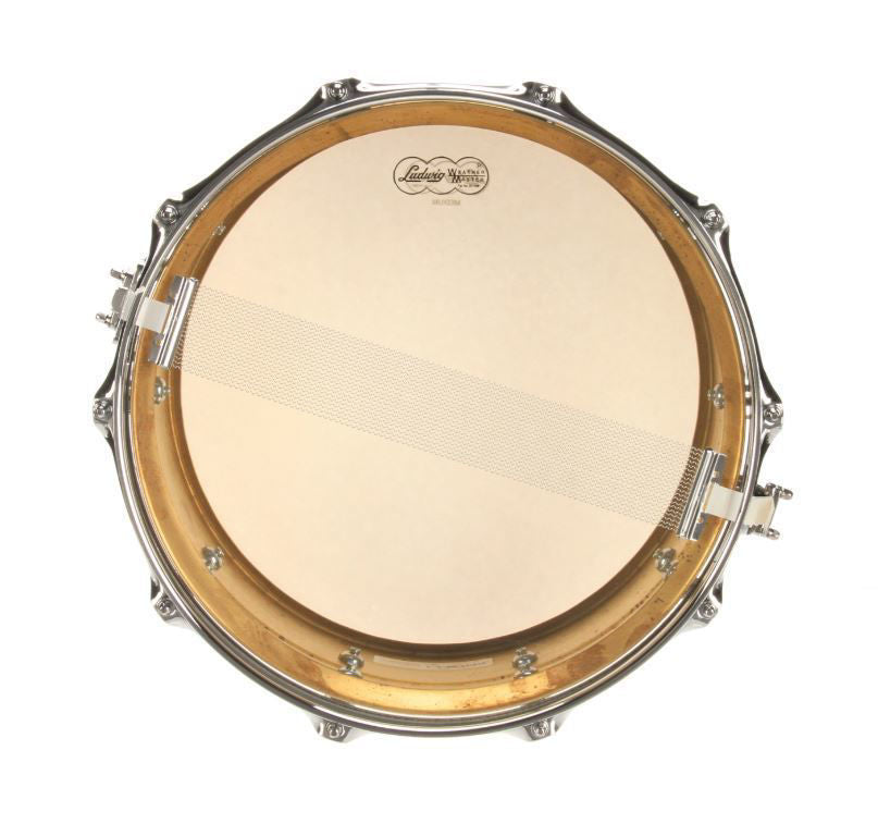 Ludwig Raw Brass Phonic Snare Drum 8x14 Raw Brass Shell with Imperial Lugs