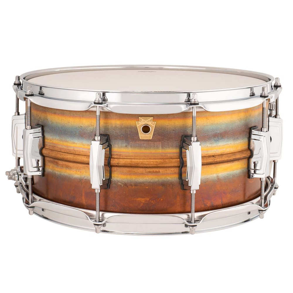 Ludwig Bronze Phonic Snare Drum 6.5x14 in Raw Bronze with Imperial Lugs
