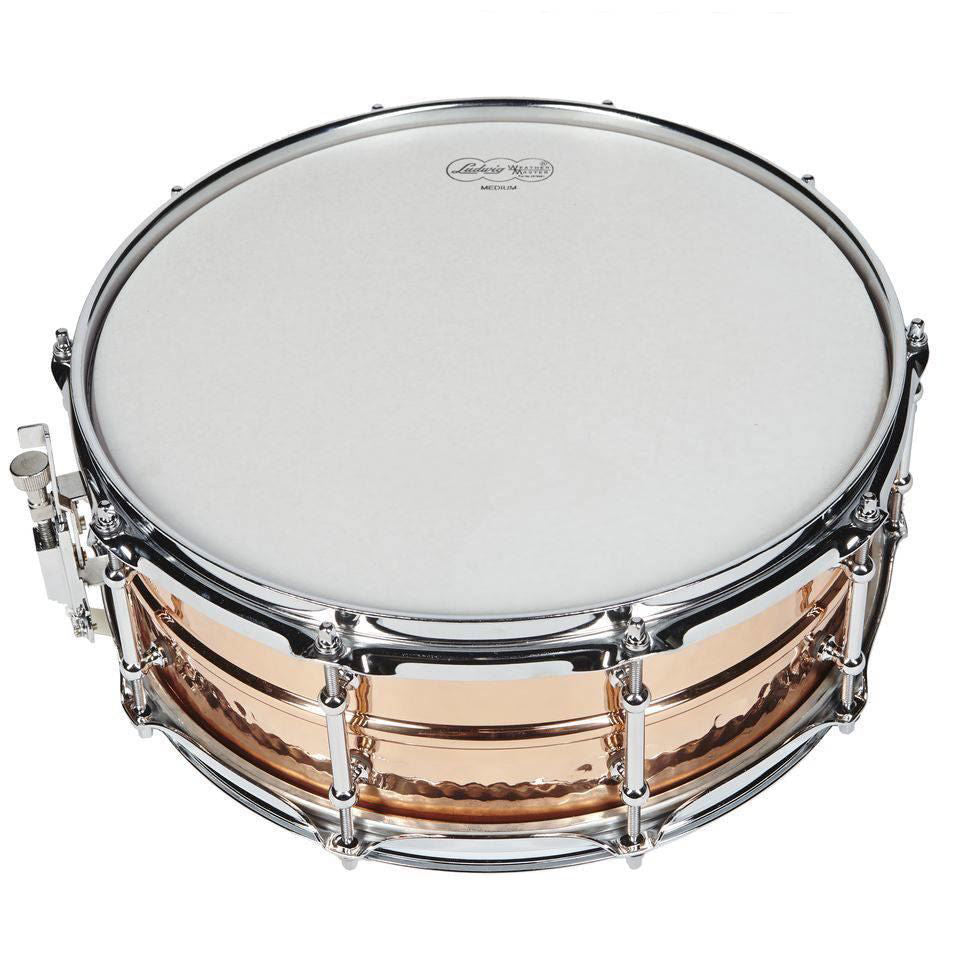 Ludwig Copper Phonic Snare Drum 5x14 Hammered Shell with Tube Lugs