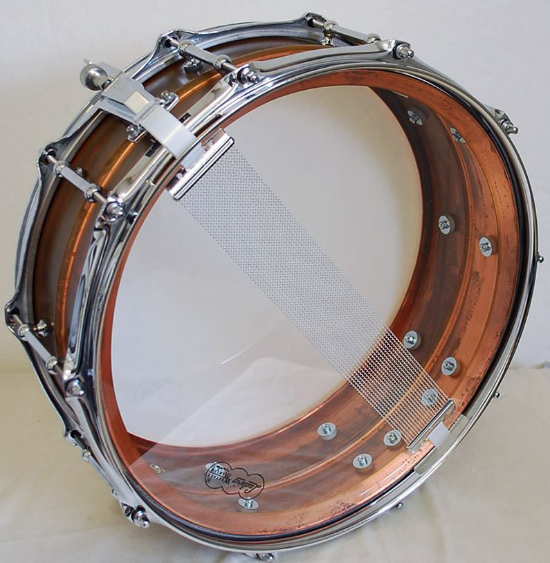 Ludwig Copper Phonic Snare Drum 5x14 Raw Shell with Tube Lugs
