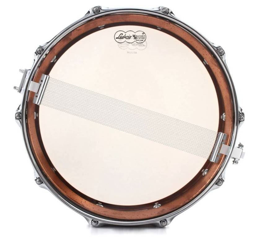 Ludwig L1LC661 Copper Phonic 5x14 Inch Imperial Lugs Snare Drum - Raw Shell