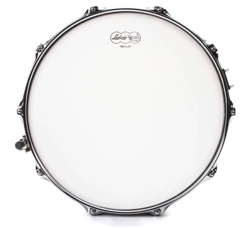 Ludwig Copper Phonic Snare Drum 6.5x14 Raw Shell with Imperial Lugs