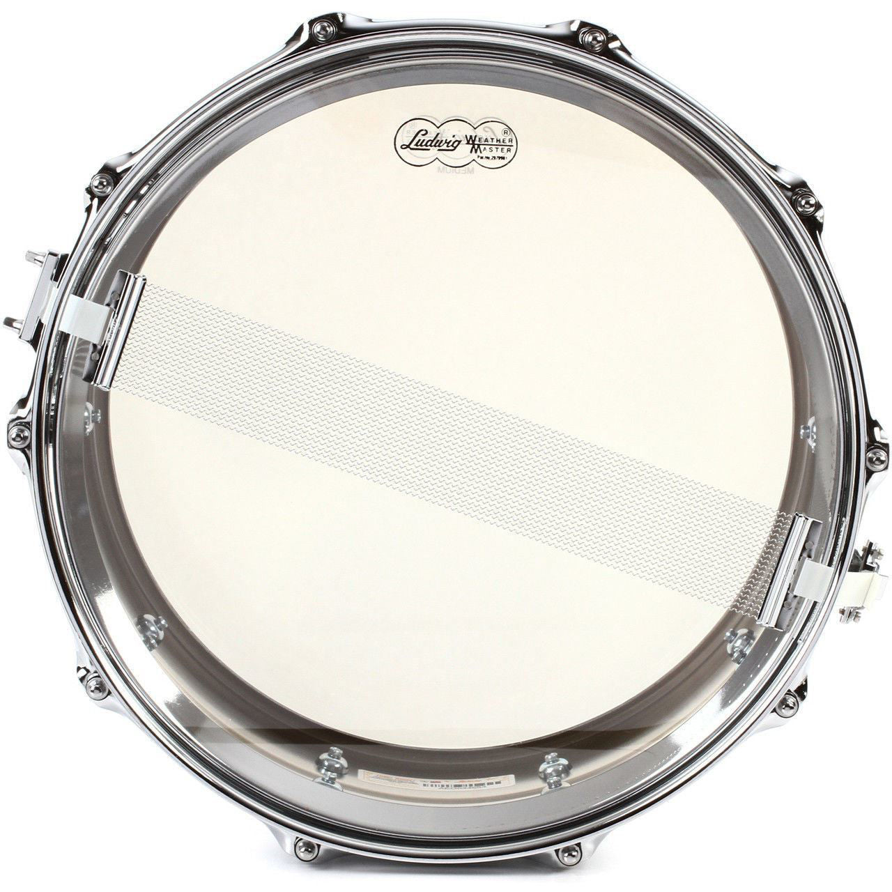 Ludwig Supraphonic Chrome Snare Drum 6.5x14 Hammered Shell with Tube Lugs