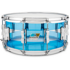 Ludwig Limited Edition 50th Anniversary Vistalite 14 x 6.5 Snare Drum - Blue Clear Blue