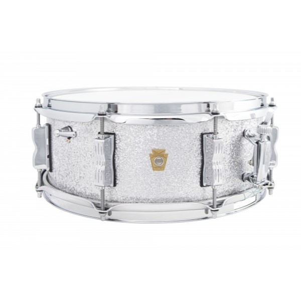 Ludwig LS9080S Jazz Fest Series 14 x 5.5 Mahogany Snare Drum - Silver Sparkle