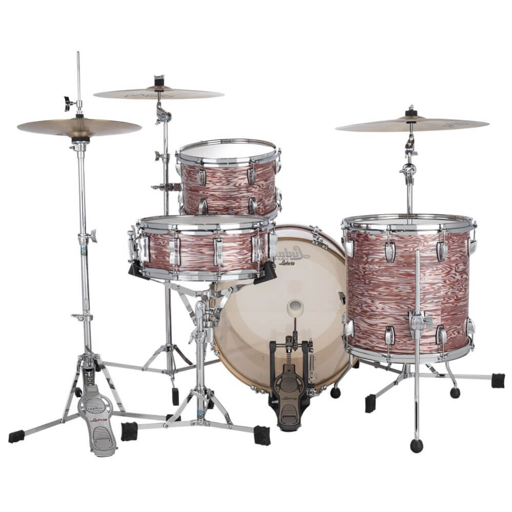 Ludwig Classic Maple Downbeat 20/14/8 3 piece Drum Kit Shell Pack - Vintage Pink Oyster