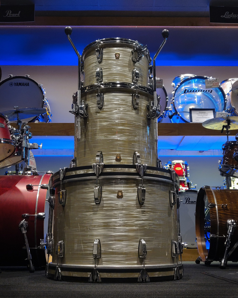 Ludwig Classic Maple Fab 22/13/16 3pc Drum Shell Pack - Olive Oyster