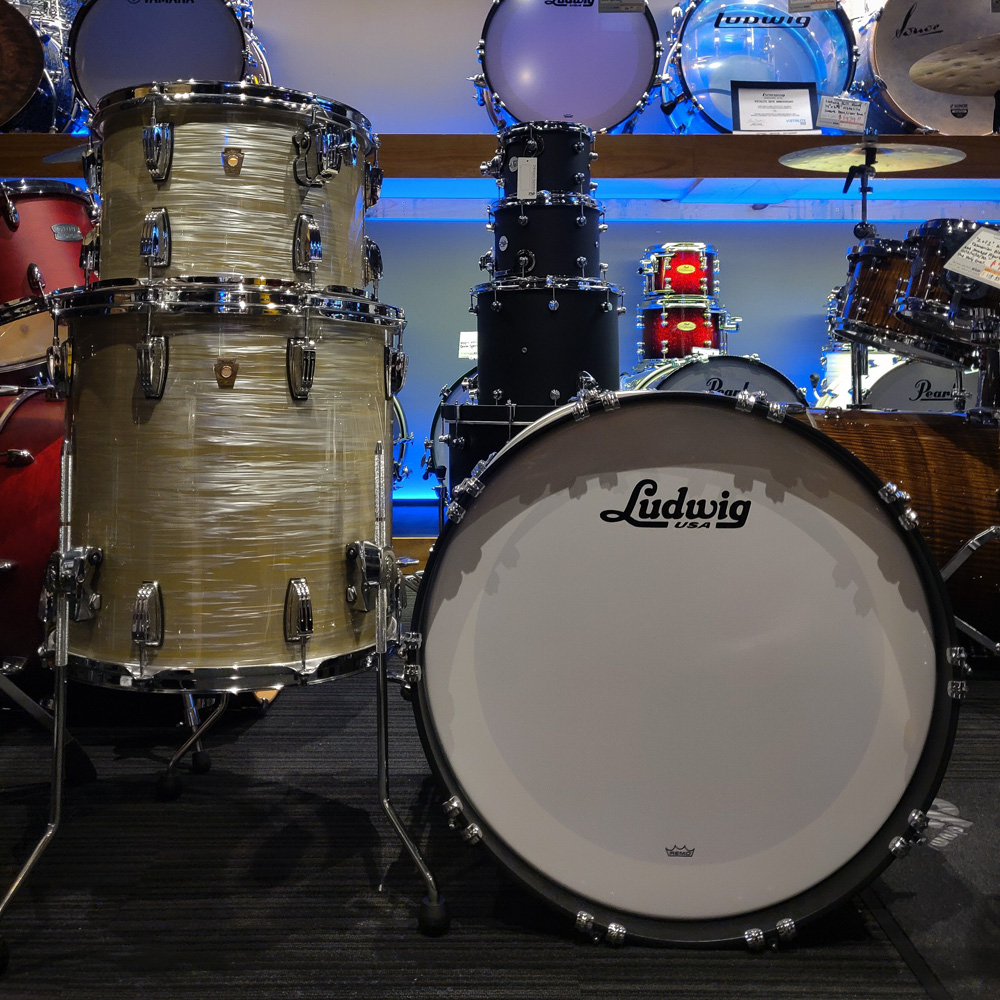 Ludwig Classic Maple Fab 22/13/16 3pc Drum Shell Pack - Olive Oyster