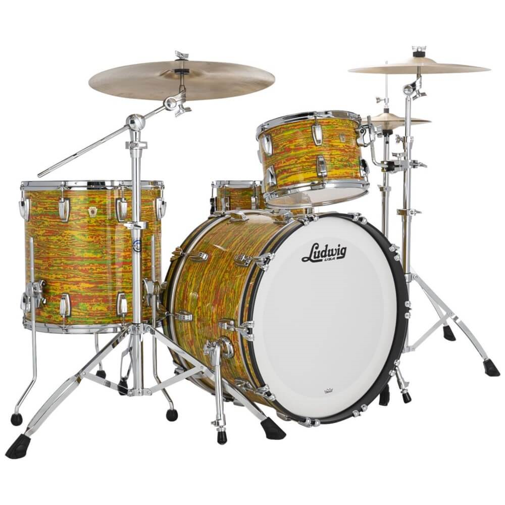 Ludwig Classic Maple Fab 22/16/13 3pc Drum Shell Pack - Citrus Mod