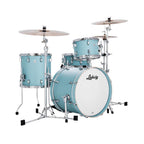 Ludwig Neusonic Downbeat 3-piece drum kit with 20-inch bass drum in Skyline Blue, featuring drums and hardware setup.
