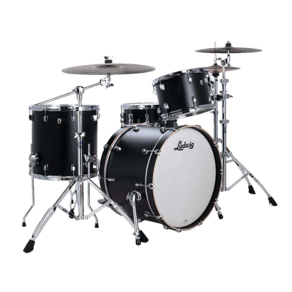 Ludwig Neusonic Downbeat Drum Kit 3-pc Outfit 20in - Black Velvet