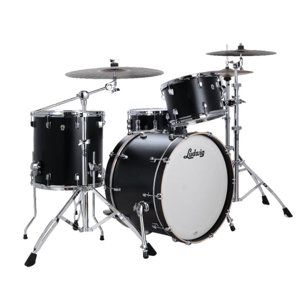 Ludwig Neusonic Fab Drum Kit 3-pc Outfit 22in - Black Velvet
