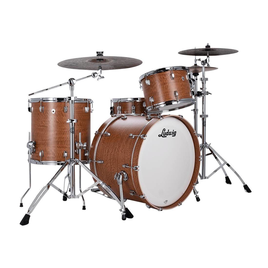 Ludwig Neusonic Fab Drum Kit 3-pc Outfit 22in - Satinwood