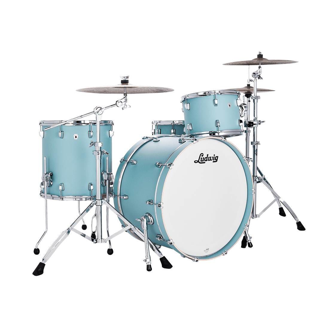 Ludwig Neusonic Pro Beat Drum Kit 3-pc Outfit 24in - Skyline Blue