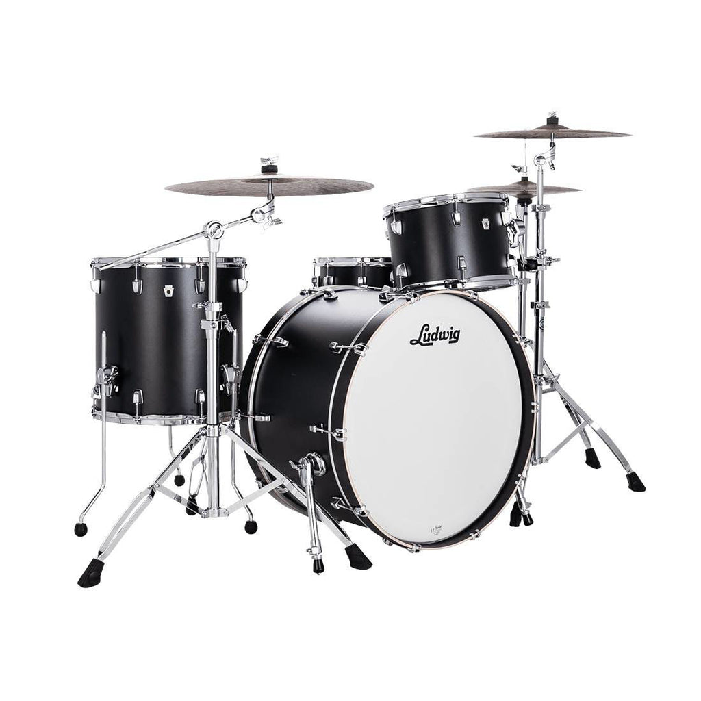 Ludwig Neusonic Pro Beat Drum Kit 3-pc Outfit 24in - Black Velvet