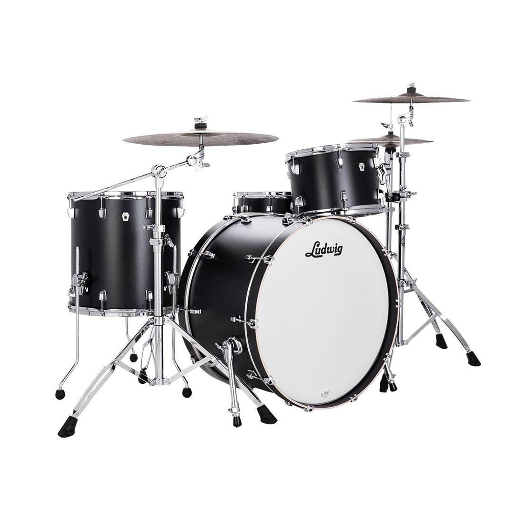 Ludwig Neusonic Pro Beat Drum Kit 3-pc Outfit 24in - Black Velvet