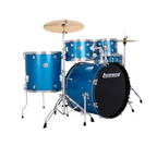 Ludwig Accent Fuse 20/10/12/14+14S 5Pce Drum Kit with Hardware & Cymbals - Blue Sparkle