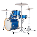Ludwig Continental Club Downbeat Plus 20/12/14+14S 4pc Drum Shell Pack - Blue Sparkle