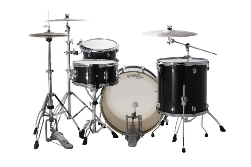 Ludwig Continental 22/12/16+14S Classic 4-Piece Drum Kit Shell Pack - Black Lacquer