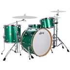 Ludwig Continental Classic 22/12/16+14S 4pc Drum Shell Pack - Green Sparkle