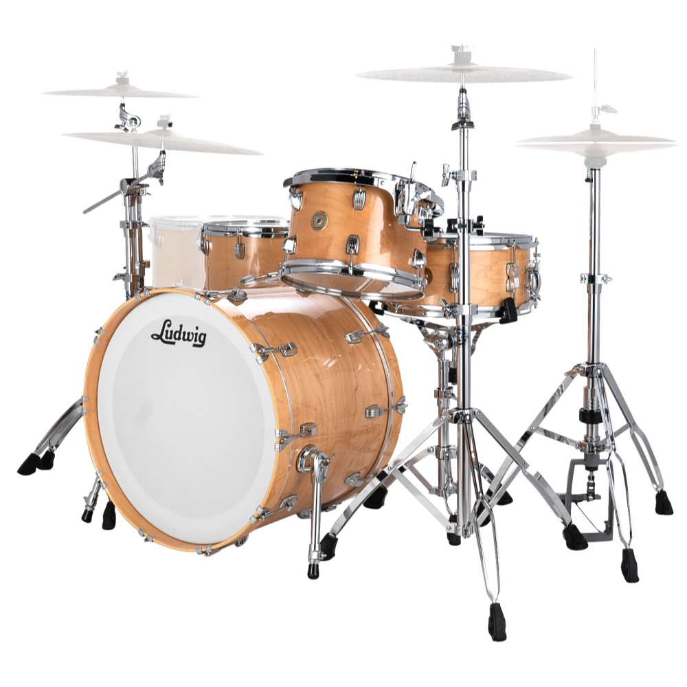 Ludwig Continental Pro Beat 24/12/16+14S 4pc Drum Shell Pack - Natural Maple