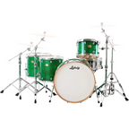 Ludwig Continental Plus Zep 26/14/16/18+14S 5pc Drum Shell Pack - Green Sparkle