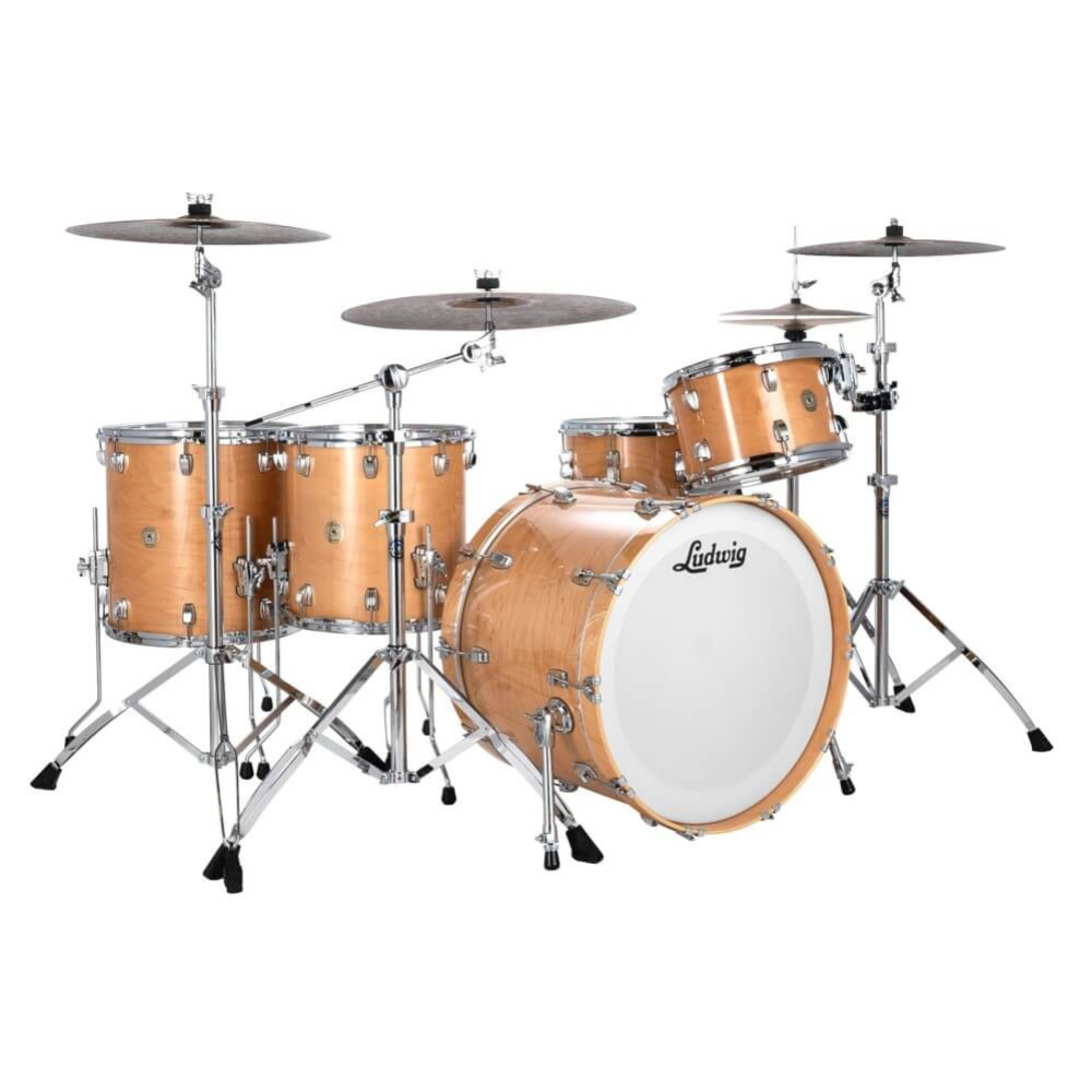 Ludwig Continental Classic Zep Set 26/14/16/18+14S 5Pce Drum Shell Pack - Natural Maple